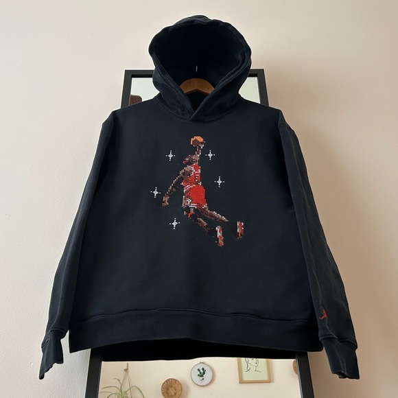 Jordan 🏀 Essentials Slam Dunk Contest Graphic Hoodie Nike Jumpman Michael pixel - Picture 8 of 16